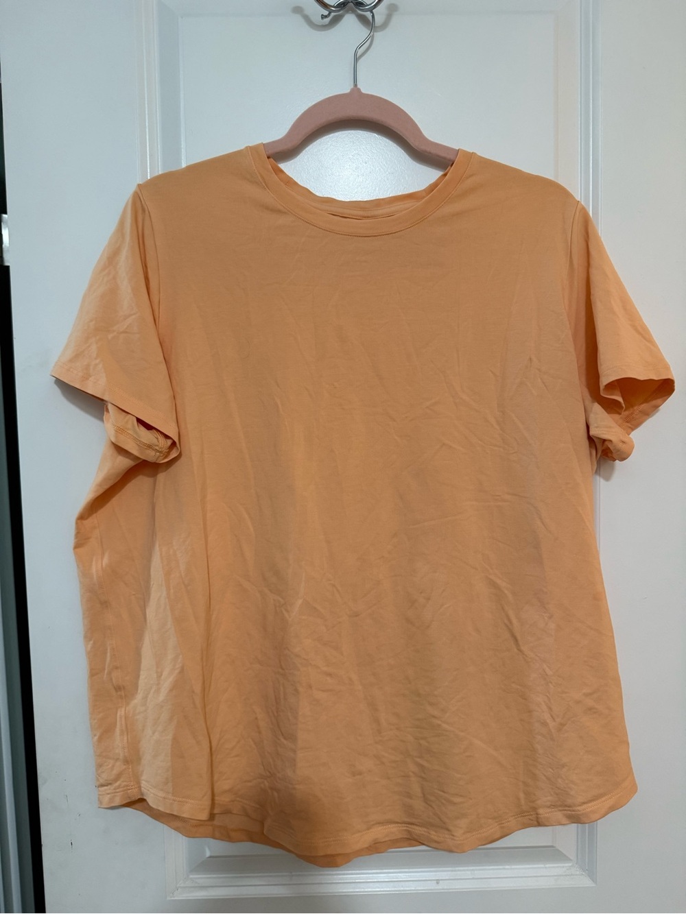 lululemon athletica Short Sleeve Tee in Peach-Orange